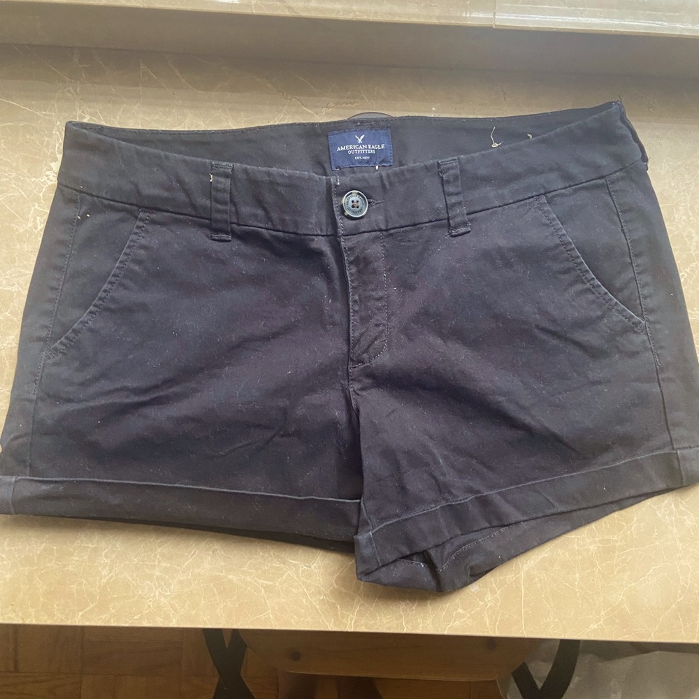 American Eagle Black MIDI Short